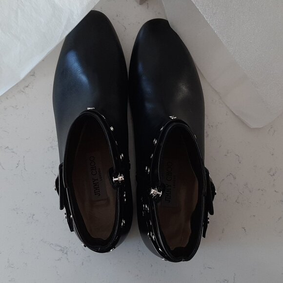 Jimmy Choo Black Hallie Boots - Picture 4 of 10